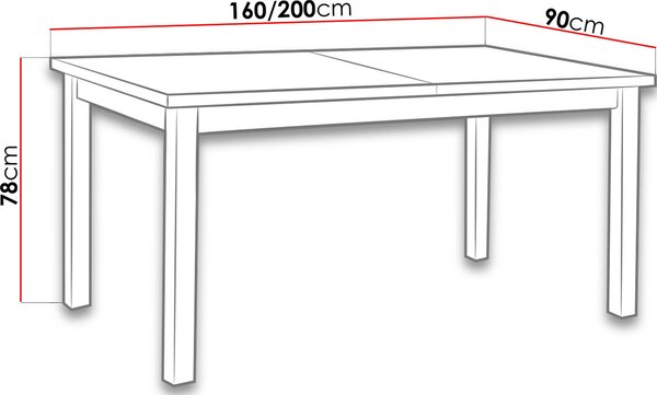 Επεκτεινόμενο τραπέζι Modern II - Karudi - 160.00Χ90.00Χ78.00cm