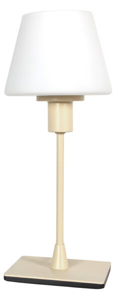 Steinhauer Επιτραπέζιο φωτιστικό Ancilla, κρεμ, ύψος 33 cm, μέταλλο, γυαλί, E14, Λευκό, Σαλόνι / τραπεζαρία, Γυαλί