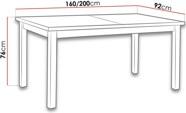 Επεκτεινόμενο τραπέζι Modern II - Karudi - 160.00Χ90.00Χ78.00cm