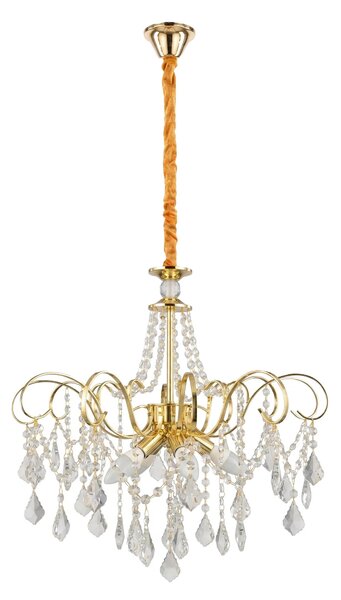 Κρυστάλλινο κρεμαστό φωτιστικό SWE081-CP 60cm GOLD