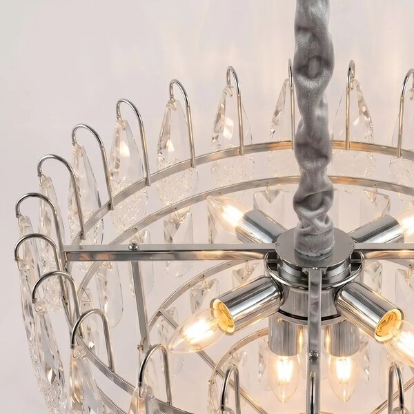 Κρυστάλλινο κρεμαστό φωτιστικό SWE079-CP 50cm Chrom