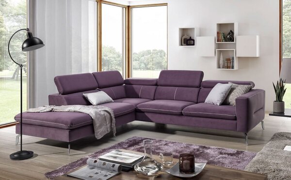 Γωνιακός καναπές Piretta-Αριστερή-Prasino - 280.00Χ240.00Χ75.00cm