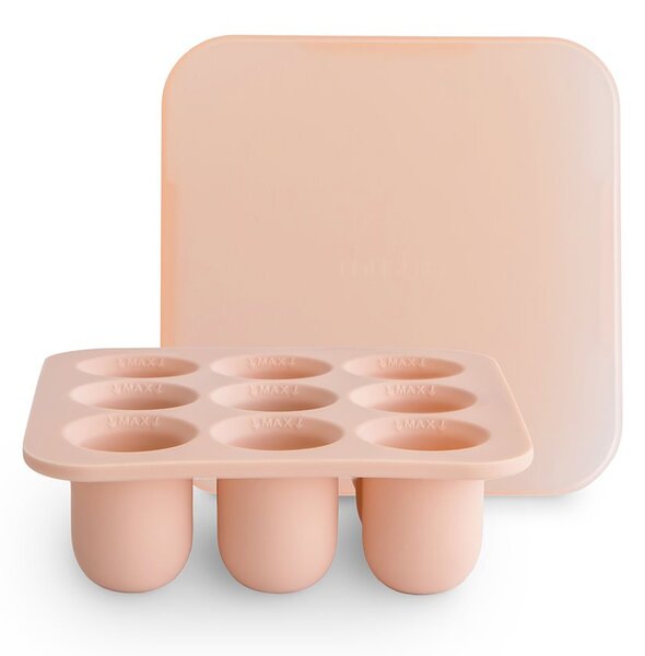 Θήκη Τροφίμων/Παγοθήκη 9 Θέσεων (18.4x18.4x3.8) Mushie Blush 66-101735