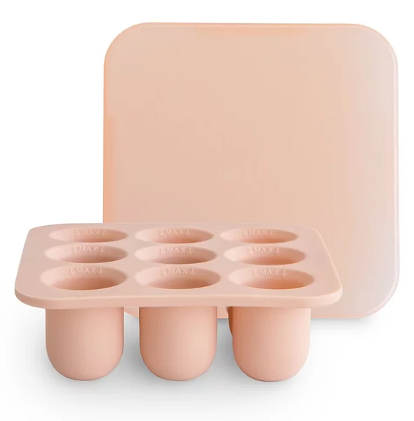 Θήκη Τροφίμων/Παγοθήκη 9 Θέσεων (18.4x18.4x3.8) Mushie Blush 66-101735