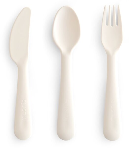 Πιρούνι-Μαχαίρι-Κουτάλι (Σετ) Mushie Ivory 66-101335