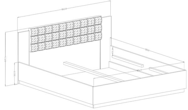 Κρεβάτι Sigon-Kafe Skouro-160 x 200 - 166.00Χ205.00Χ90.00cm