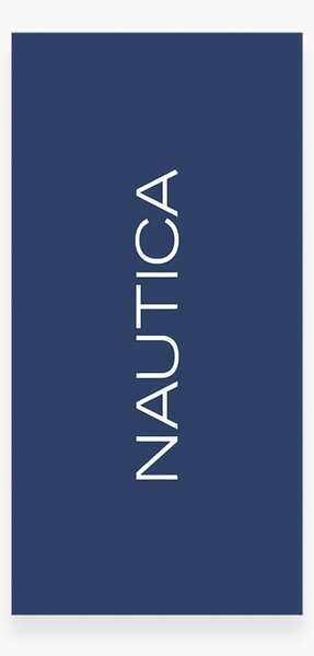 Πετσέτα Θαλάσσης (80x160) Nautica By Nef-Nef Homeware Logo Blue