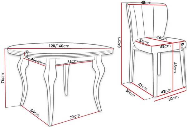 Τραπέζι Lara Fi 100 επεκτεινόμενο - 100.00Χ100.00Χ76.00cm