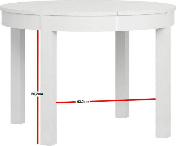 Τραπέζι Simple Round επεκτεινόμενο-Φυσικό - 110.00Χ110.00Χ78.00cm