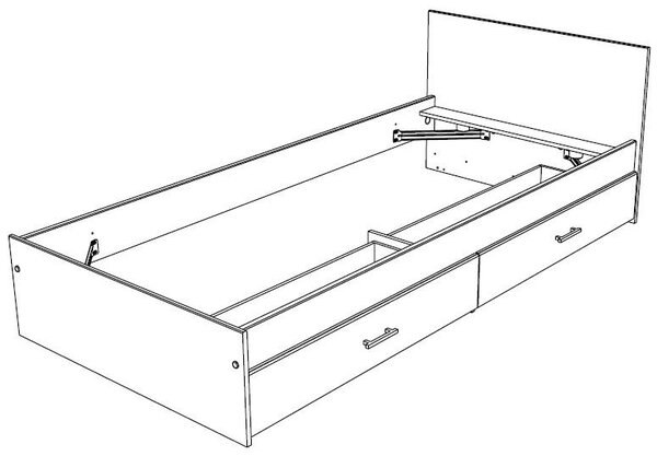 Κρεβάτι Rodez - 98.00Χ203.00Χ67.00cm