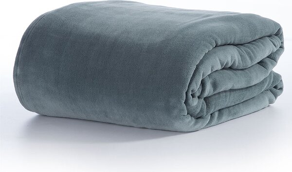 Κουβέρτα Fleece Μονή Cosy Dusty Blue 160x220 - Nef-Nef Homeware