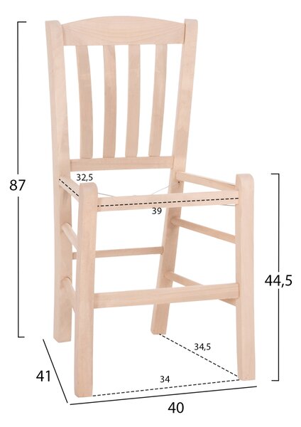 ΚΑΡΕΚΛΑ ΚΑΦΕΝΕΙΟΥ MONTE HM5588.02 ΞΥΛΟ ΟΞΙΑΣ ΕΜΠΟΤΙΣΜΟΥ ΑΒΑΦΗ 40x41x87Υεκ.ΣΚΕΛΕΤΟΣ