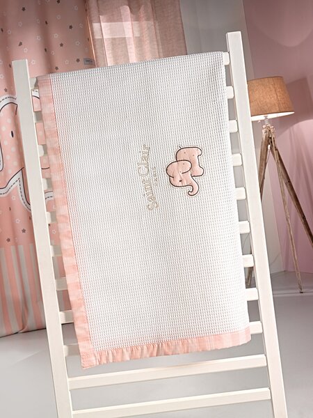 ΚΟΥΒΕΡΤΑ ΠΙΚΕ BEBE AFRICA PINK ΠΙΚΕ 110X150 - Saint Clair