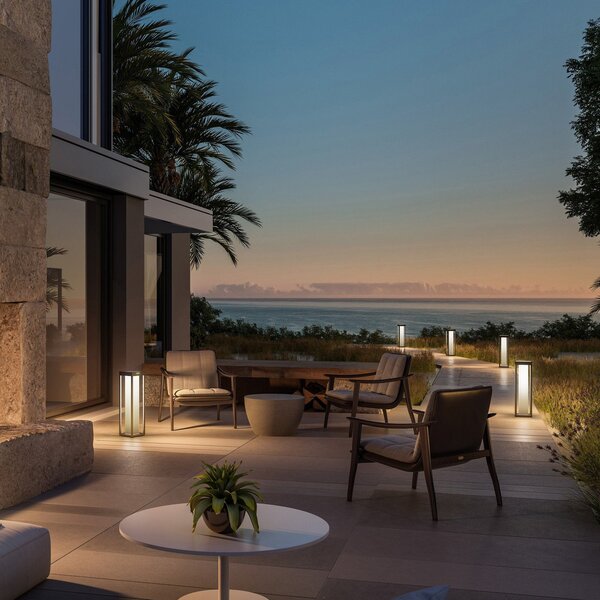 KLEWE LED ηλιακός λαμπτήρας RADIA MAXI MOON, ανθρακί, 50 cm, IP65, Μαύρο, Αλουμίνιο, σύγχρονο, Ηλιακά φώτα