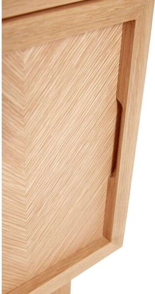 Hübsch - Herringbone Κρεβάτι Side Table Φυσικό Hübsch