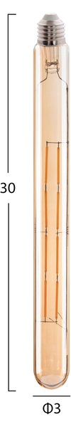 ΛΑΜΠΤΗΡΑΣ HM4191 LED FILAMENT 8W E27 3000K GOLD DIMMABLE