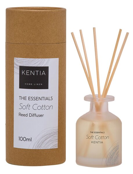 Αρωματικό Χώρου 100ml Με Στικς Kentia Sense 25 Soft Cotton