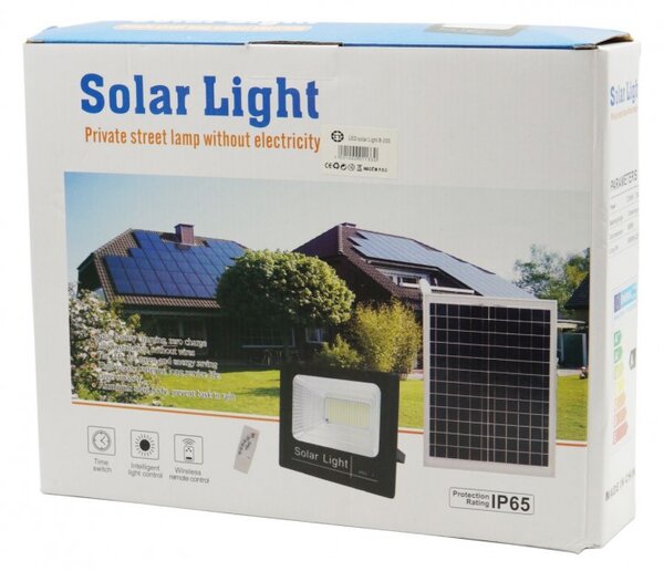 ΠΡΟΒΟΛΕΑΣ ΣΕΤ ΜΕ ΠΑΝΕΛ SOLAR 200W 6000K B-200