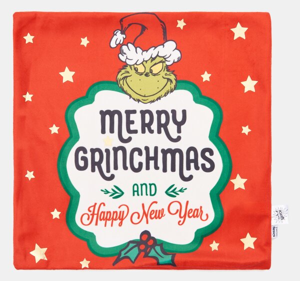 Sinsay - Μαξιλάρι με χριστουγεννιάτικο σχέδιο Grinch - κοκκινο