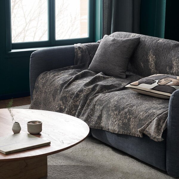 Ριχτάρι Πολυθρόνας (180x180) Gofis Home Laverna Rock Grey 425/15