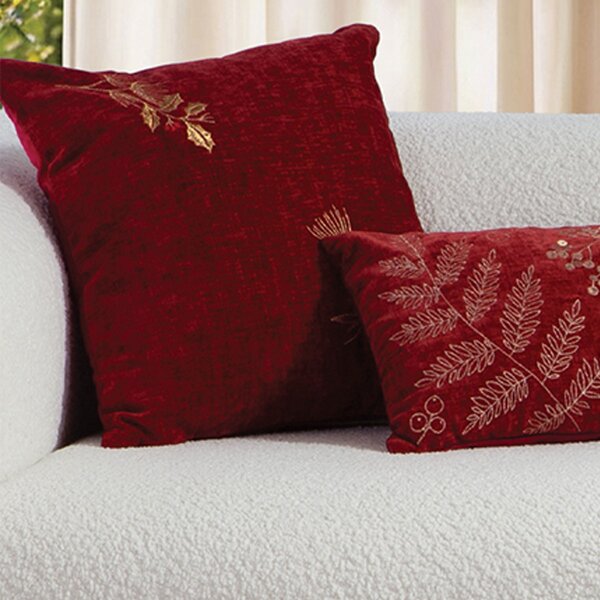 Χριστουγεννιάτικο Μαξιλάρι (45x45) Nef-Nef Homeware Christmas Leaves