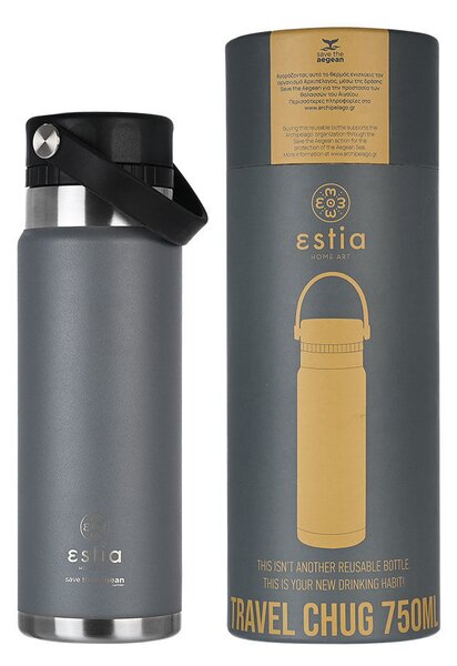 Παγούρι - Θερμός 750ml Estia Save The Aegean Chug Fjord Grey 01-17897