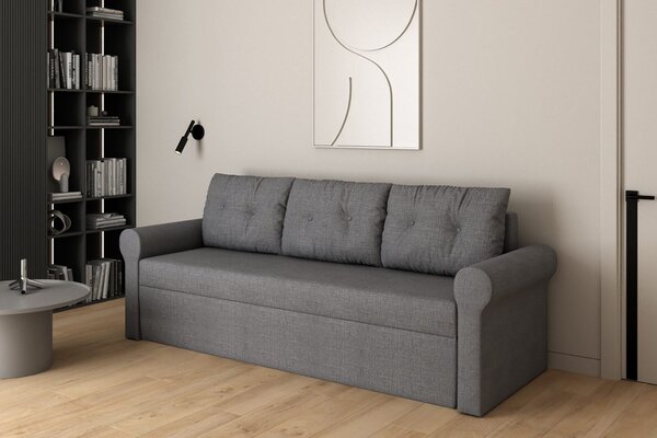 Τριθέσιος Καναπές Κρεβάτι BRISTOL GREY 244x86