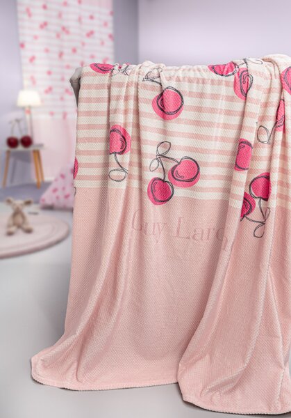 ΚΟΥΒΕΡΤΑ ULTRA SOFT CHERRIES 160X220 - Guy Laroche