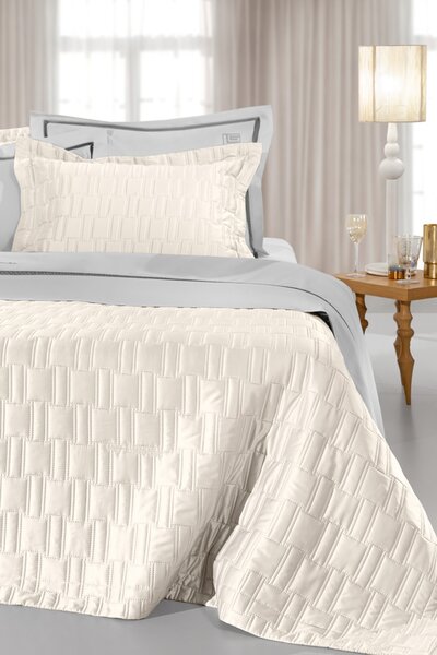 ΚΟΥΒΕΡΛΙ BRICK IVORY 240X250 ΣΕΤ 3ΤΜΧ - Guy Laroche