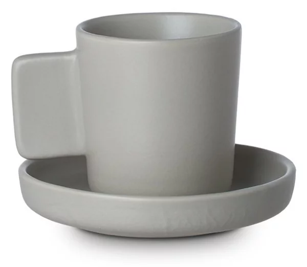 Φλυτζάνι Espresso 90ml + Πιατάκι Estia Fine Grind Beige 07-35518