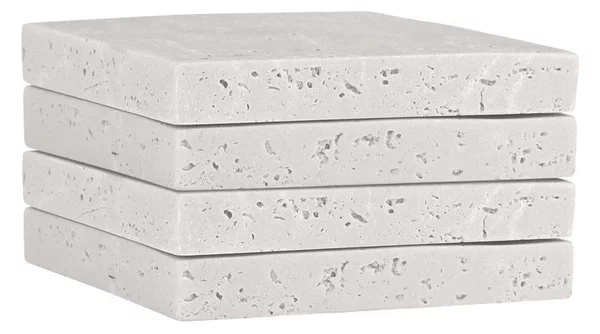 Σουβέρ (Σετ 4τμχ) Estia Travertine 07-36867