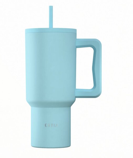 Κούπα Θερμός Με Λαβή & Καλαμάκι 900ml Estia Save The Aegean Tumbler Arctic 01-41519