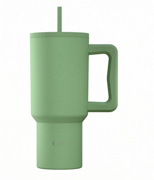 Κούπα Θερμός Με Λαβή & Καλαμάκι 900ml Estia Save The Aegean Tumbler Pine 01-41502