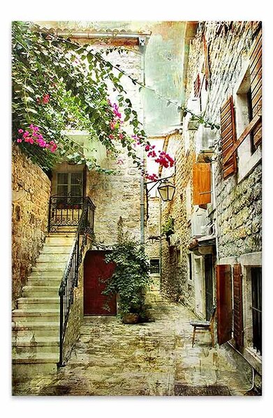 Πίνακας σε καμβά "Picturesque Neighborhood" Megapap ψηφιακής εκτύπωσης 40x60x3εκ