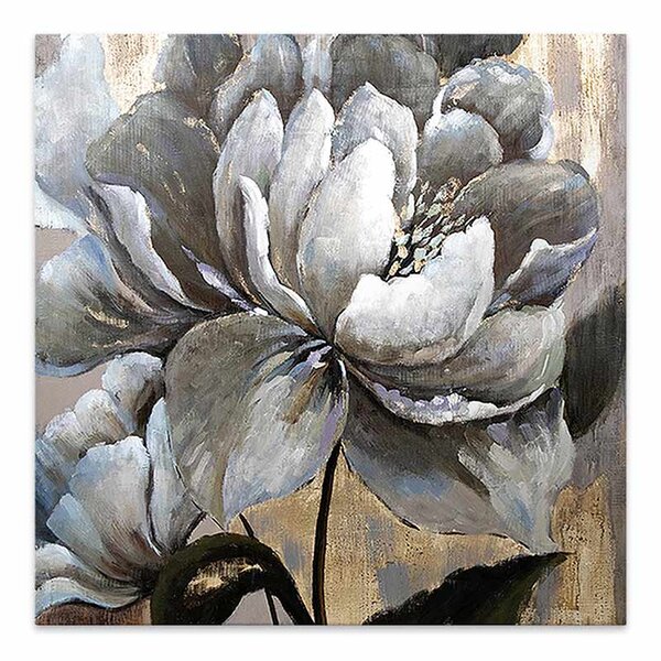 Πίνακας σε καμβά "White Magnolias" Megapap ψηφιακής εκτύπωσης 50x50x3εκ