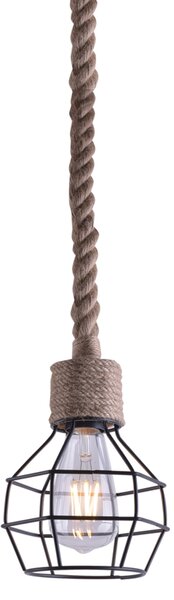 GRENADE-1 ROPE PENDANT LAMP BLACK Δ3