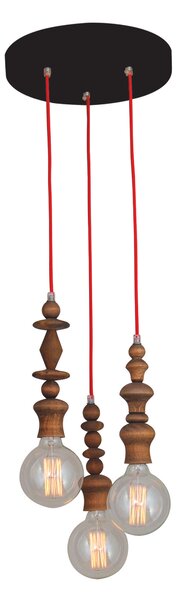 HL-042R-3P MELODY AGED WOOD PENDANT