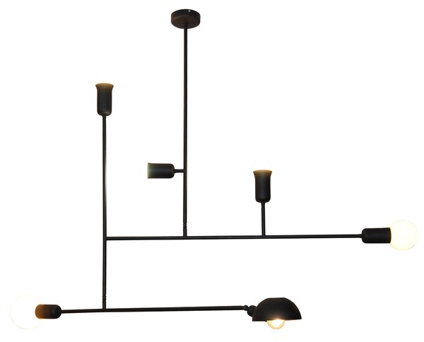 HL-3525-6 RODNEY BLACK PENDANT