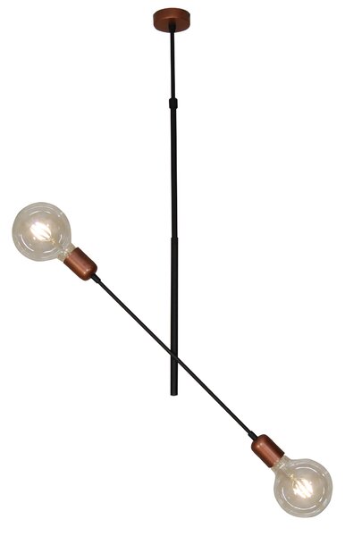 HL-3524-2 ERIC COPPER & BLACK PENDANT