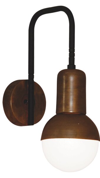 HL-3551-1 OWEN OLD BRONZE & BLACK WALL LAMP