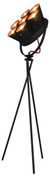 HL-3578-7F BRANDON WHITE & MAT GOLD FLOOR LAMP