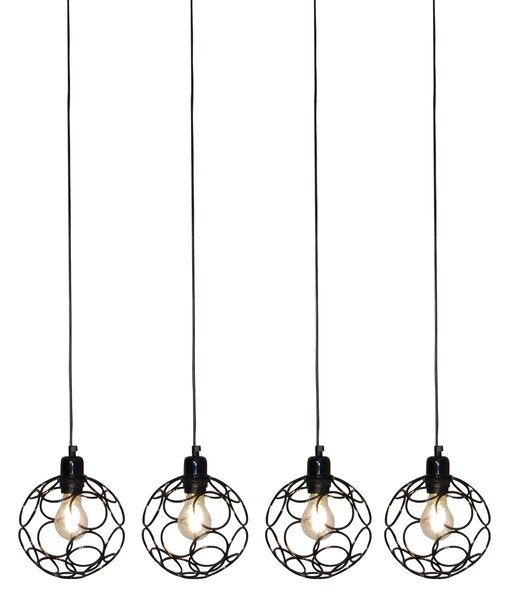 HL-3588-4 ALINE BLACK PENDANT