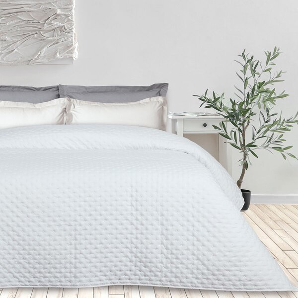 Κουβερλί Μονό (160x240) Das Home Happy 9658 White