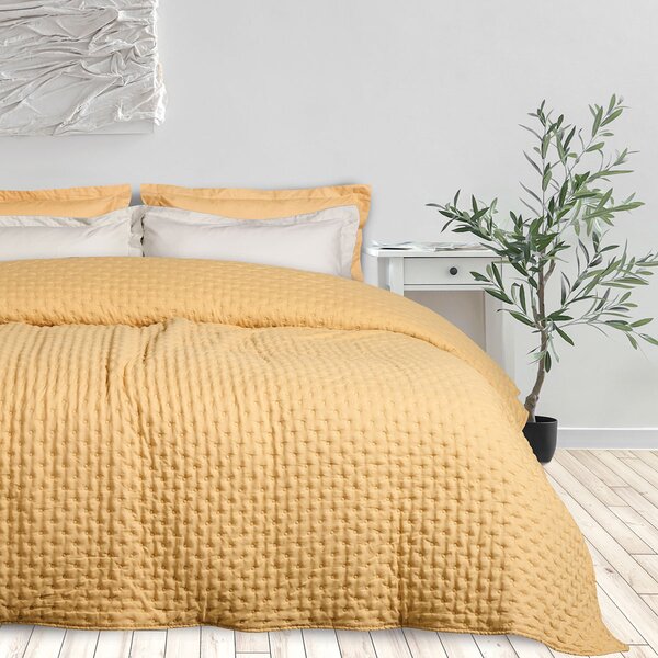 Κουβερλί King Size (240x250) Das Home Happy 9631 Ochre