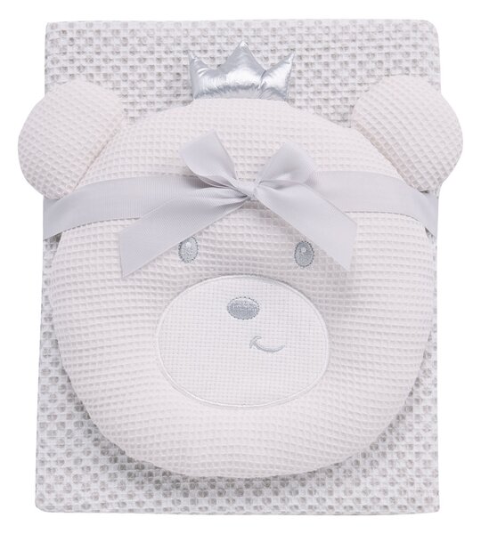 Κουβέρτα Πικέ Αγκαλιάς (75x100) + Λούτρινο Das Home Baby 4958 Grey