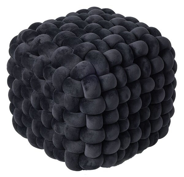 Πουφ (43x43x40) Das Home Stool line Μαύρο