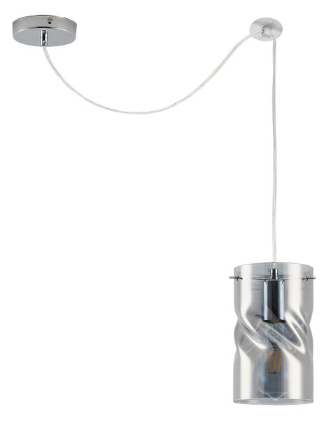 KQ S0616-1 TWIST SMOKEY PENDANT GLASS Γ3