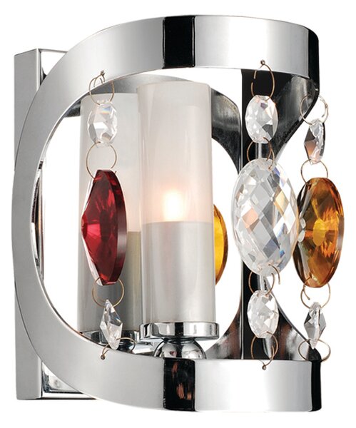 MB0810-1A 'MIX' WALL LAMP CHROME CRYSTAL 1Γ1