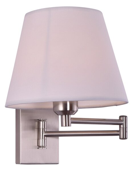 SE 121-1AN DENNIS WALL LAMP NICKEL MAT 1Z5