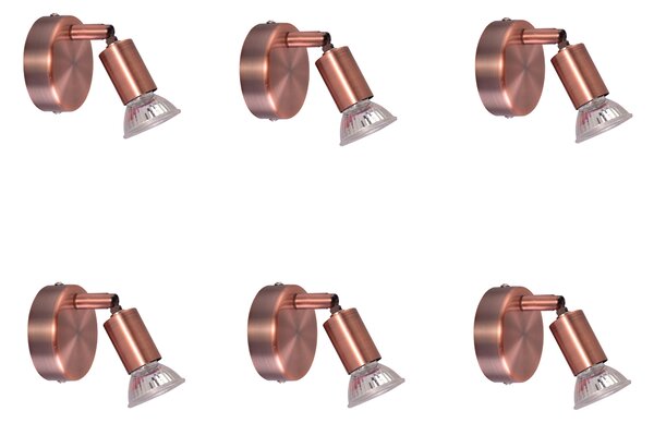 SE 140-C1 (x6) Saba Packet Copper adjustable spotlight+